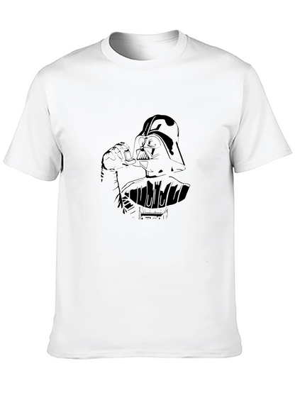 Darth Vader Smoking T-Shirt - Dark Side Style
