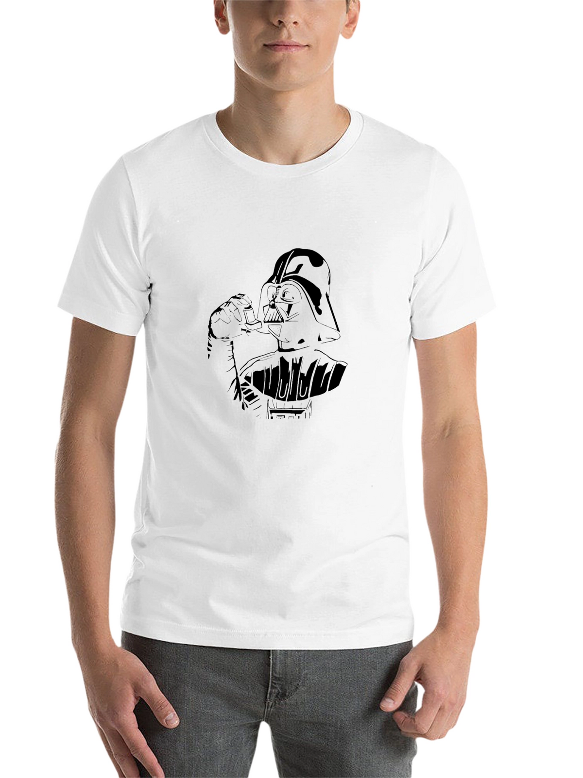 Darth Vader Smoking T-Shirt - Dark Side Style