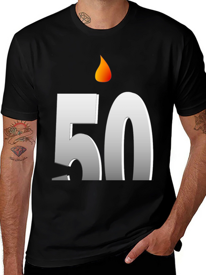 Birthday 50 Candle T-Shirt - Celebrate in Style!