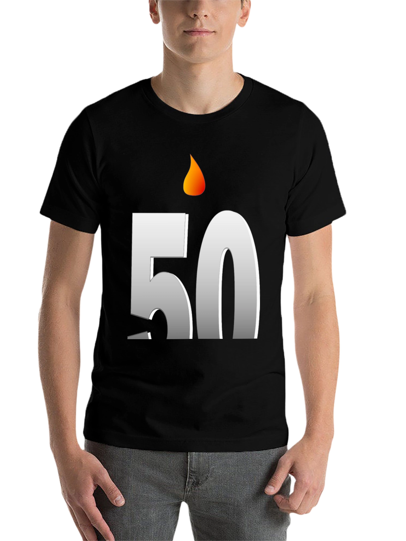 Birthday 50 Candle T-Shirt - Celebrate in Style!