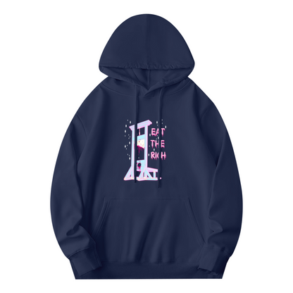 Pastel Eat The Rich Guillotine Navy Hoodie