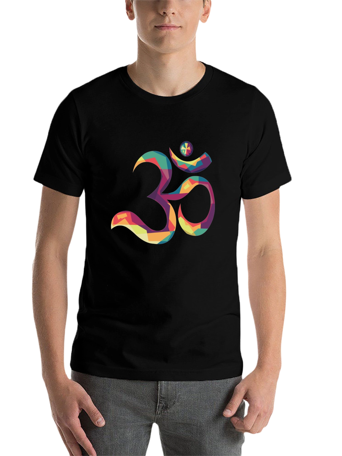 Om Graphic Tee - Modern Mosaic Print