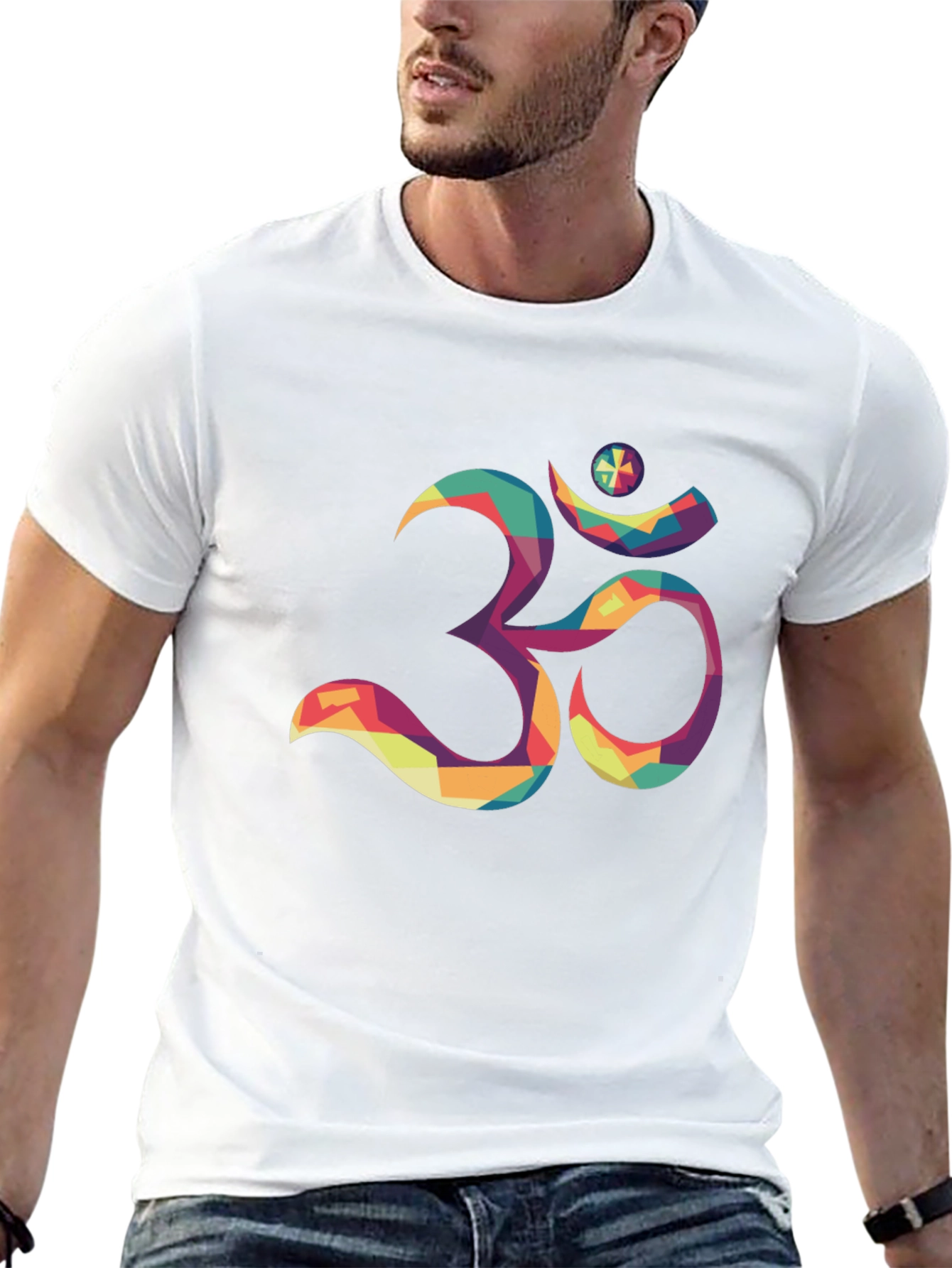 Om Graphic Tee - Modern Mosaic Print