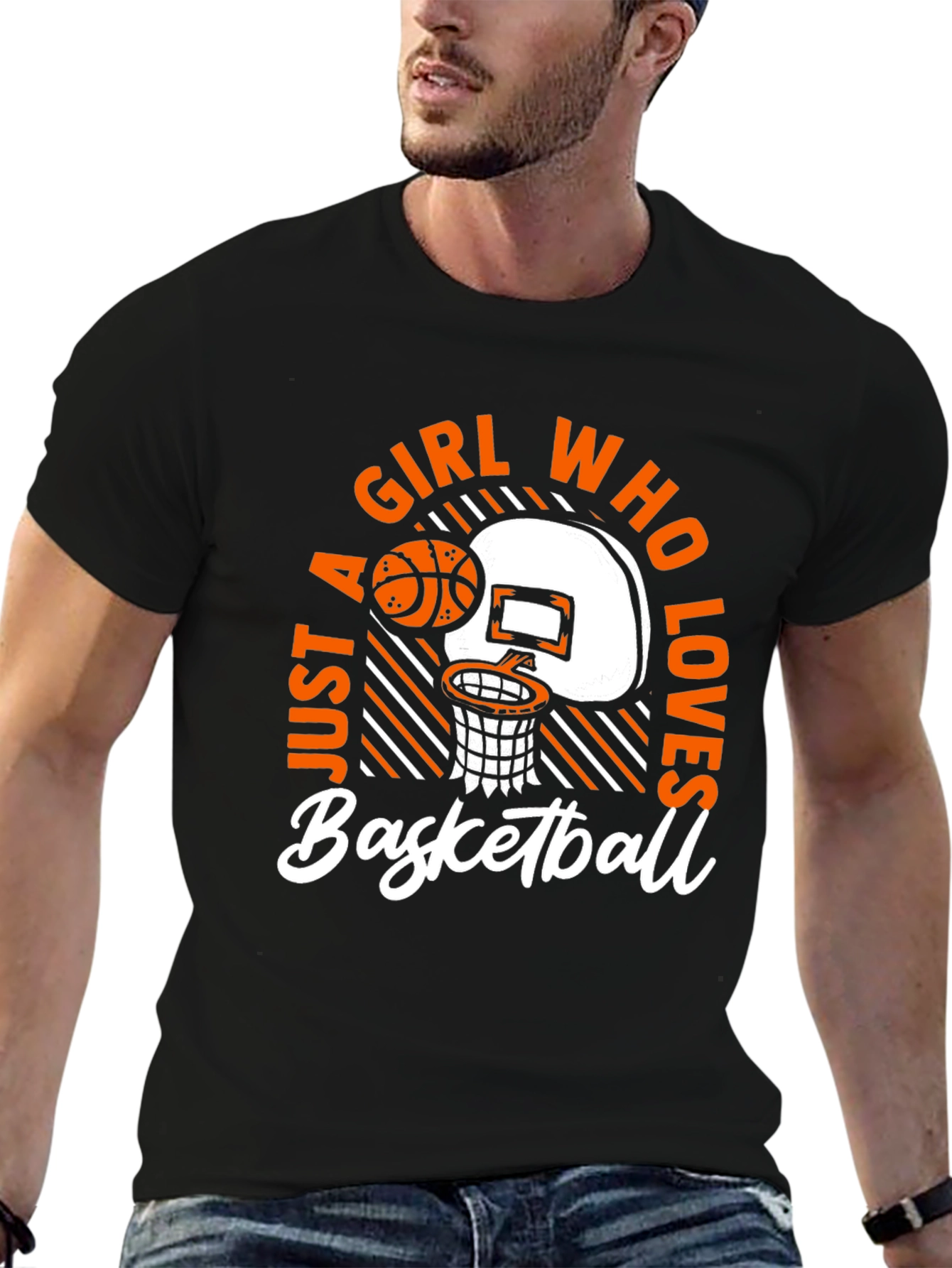 Girl Who Loves Basketball T-Shirt