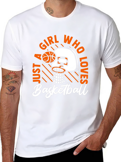 Girl Who Loves Basketball T-Shirt