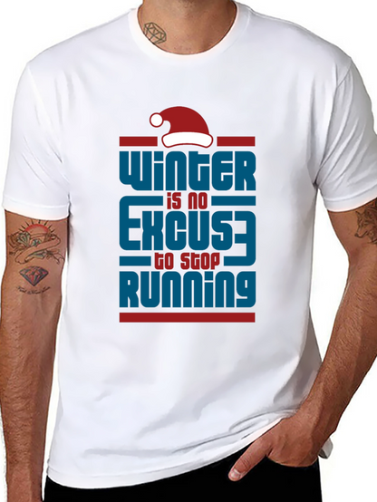 Winter Running Motivational T-Shirt
