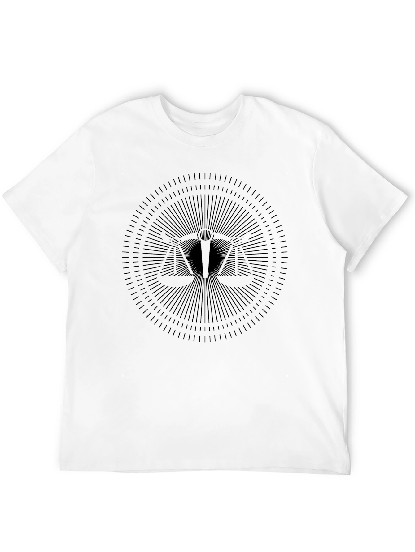 Balance Scale Graphic Black T-Shirt