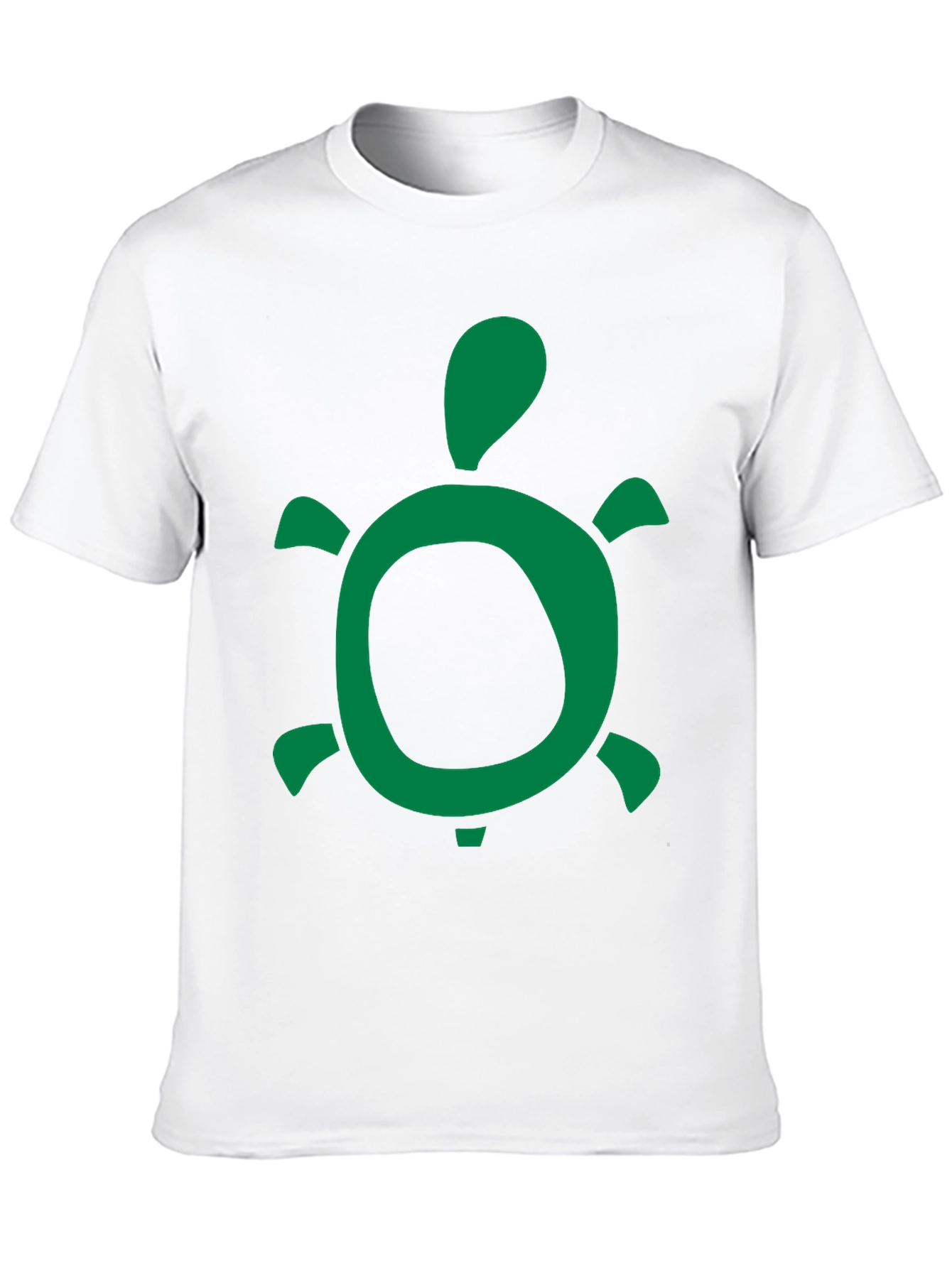 Green Turtle Graphic Black T-Shirt