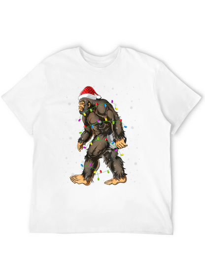 Festive Bigfoot Christmas T-Shirt