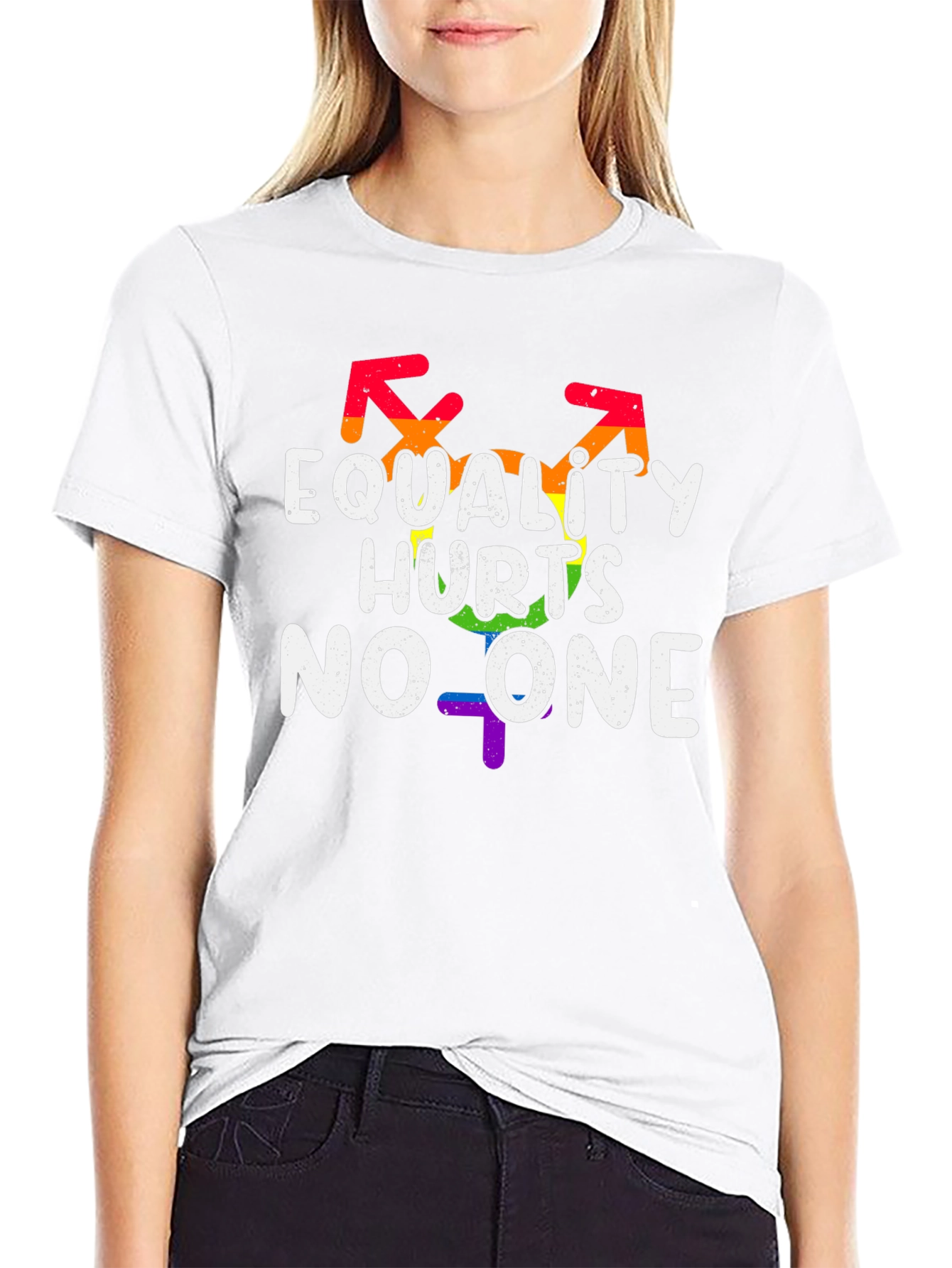 Equality Hurts No One LGBT Pride Graphic T-Shirt