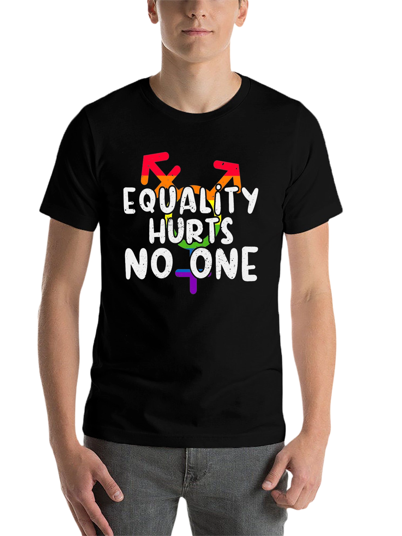 Equality Hurts No One LGBT Pride Graphic T-Shirt