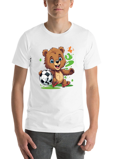 Bear Soccer T-Shirt - Cartoon Style