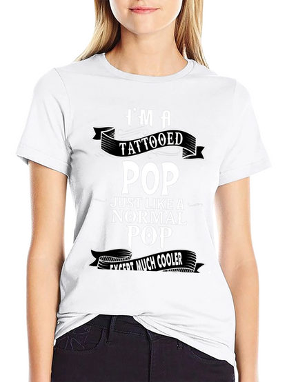 Tattooed Pop Graphic T-Shirt - Cool Fathers Day Gift