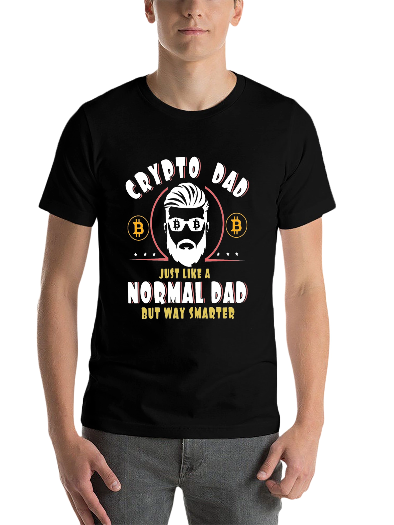 Crypto Dad T-Shirt - Bitcoin Themed Tee