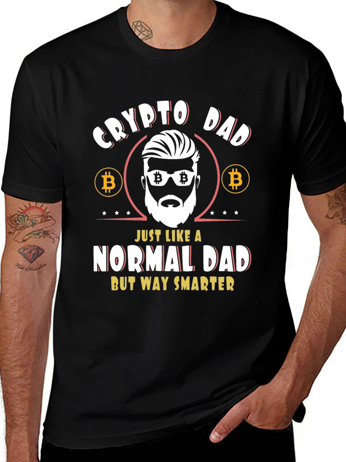 Crypto Dad T-Shirt - Bitcoin Themed Tee