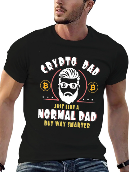 Crypto Dad T-Shirt - Bitcoin Themed Tee
