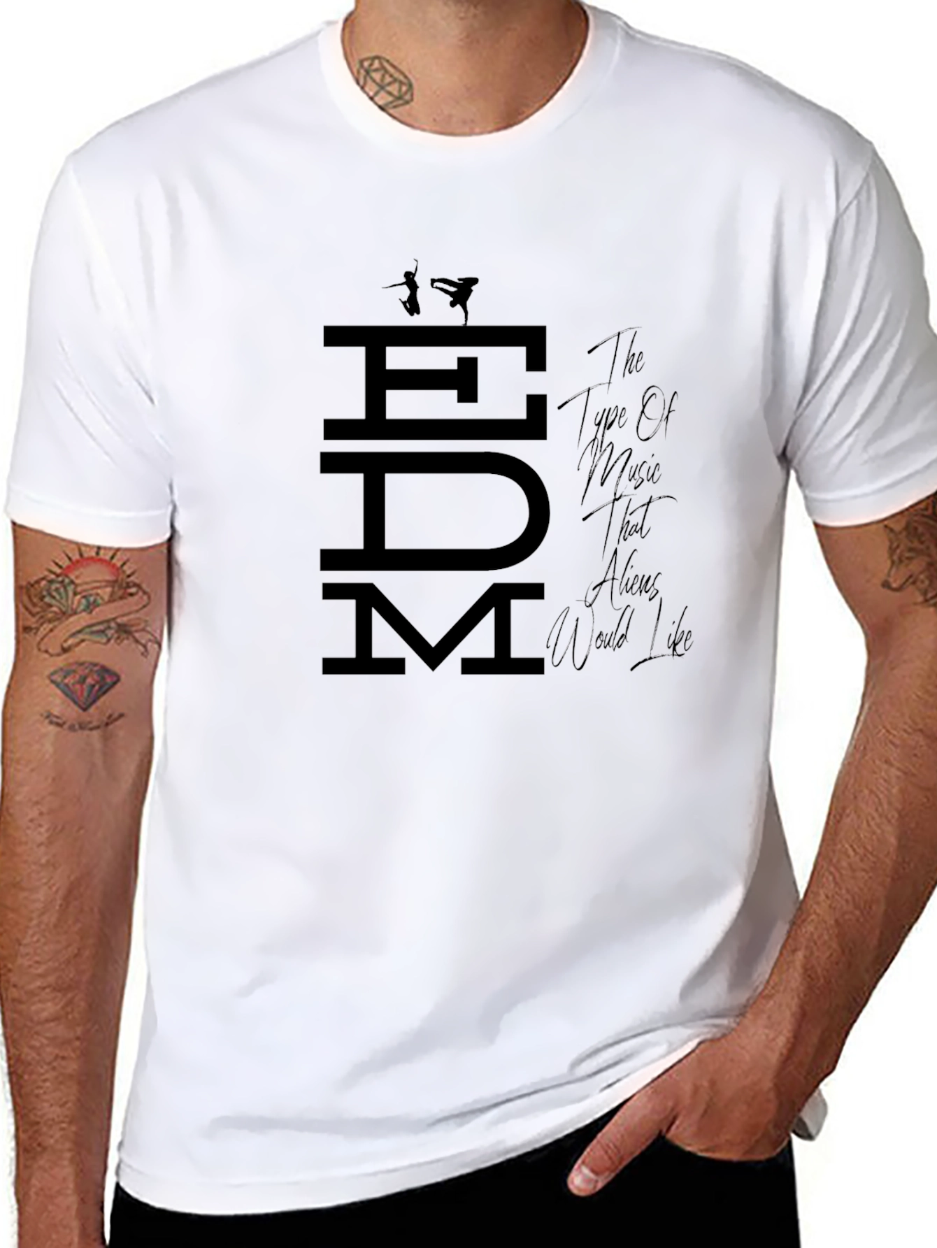 EDM Alien Music T-Shirt - Trendy Graphic Tee