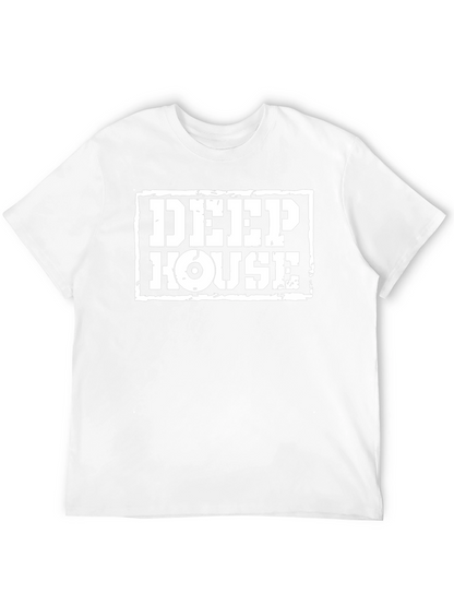 Deep House Black Graphic Tee Shirt