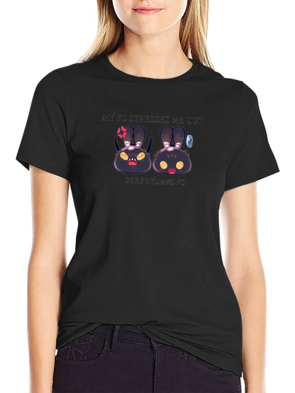 My FC Stresses Me Out Black Tee