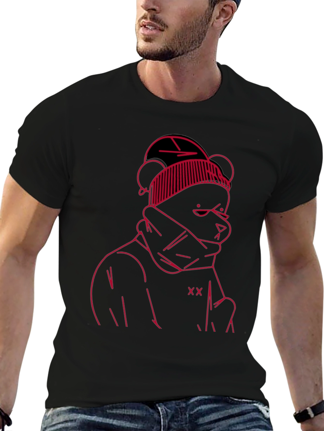 Graphic Bear Tee - Cool Streetwear Style