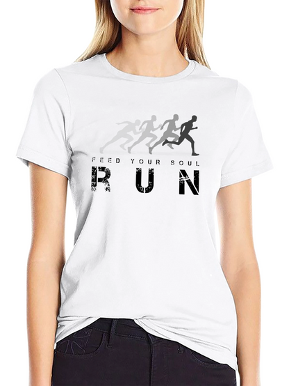 Feed Your Soul Run T-Shirt - Black