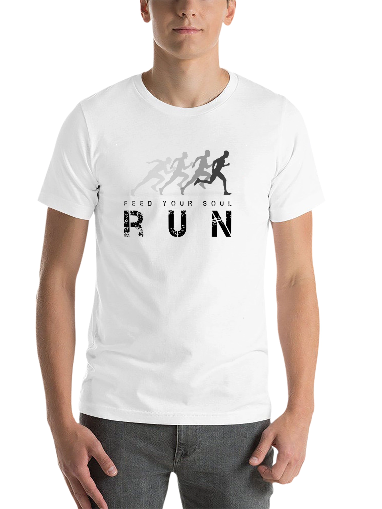 Feed Your Soul Run T-Shirt - Black