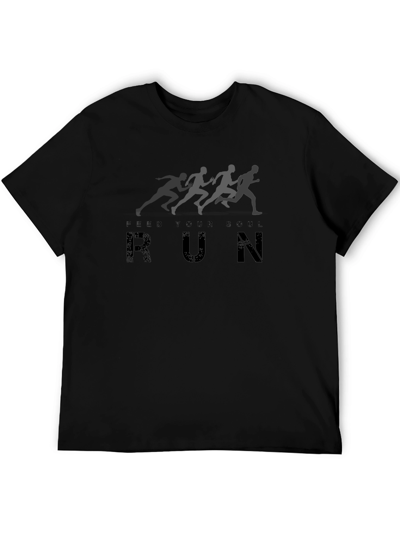 Feed Your Soul Run T-Shirt - Black