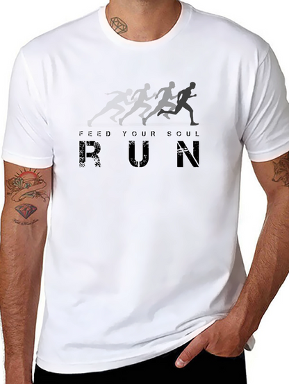 Feed Your Soul Run T-Shirt - Black