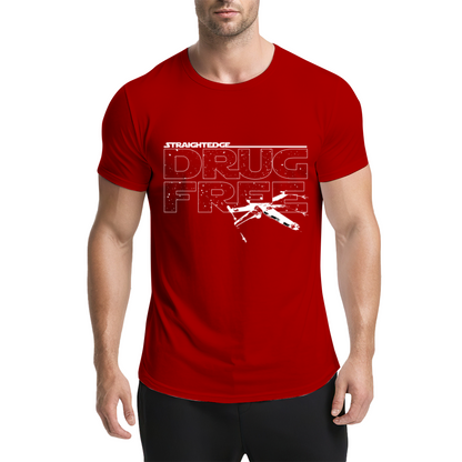 Straight Edge X-Wing Star Wars Fan Graphic T-Shirt