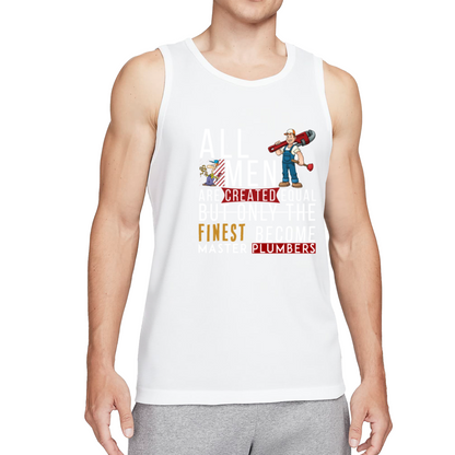 Master Plumber Funny Handyman Trade Worker Slogan Tank Top