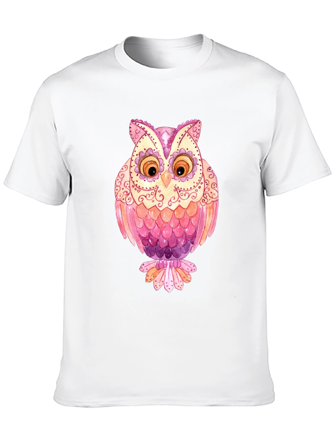 Owl Graphic T-Shirt - Mens Black Tee