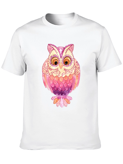 Owl Graphic T-Shirt - Mens Black Tee