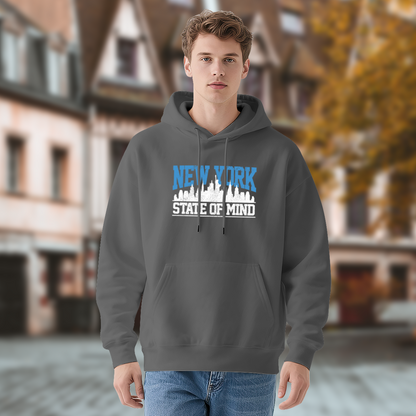 New York State Of Mind City Skyline Hoodie, Fashionable Soft Comfort Outerwear