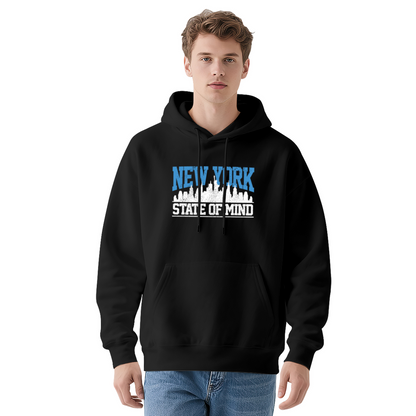 New York State Of Mind City Skyline Hoodie, Fashionable Soft Comfort Outerwear
