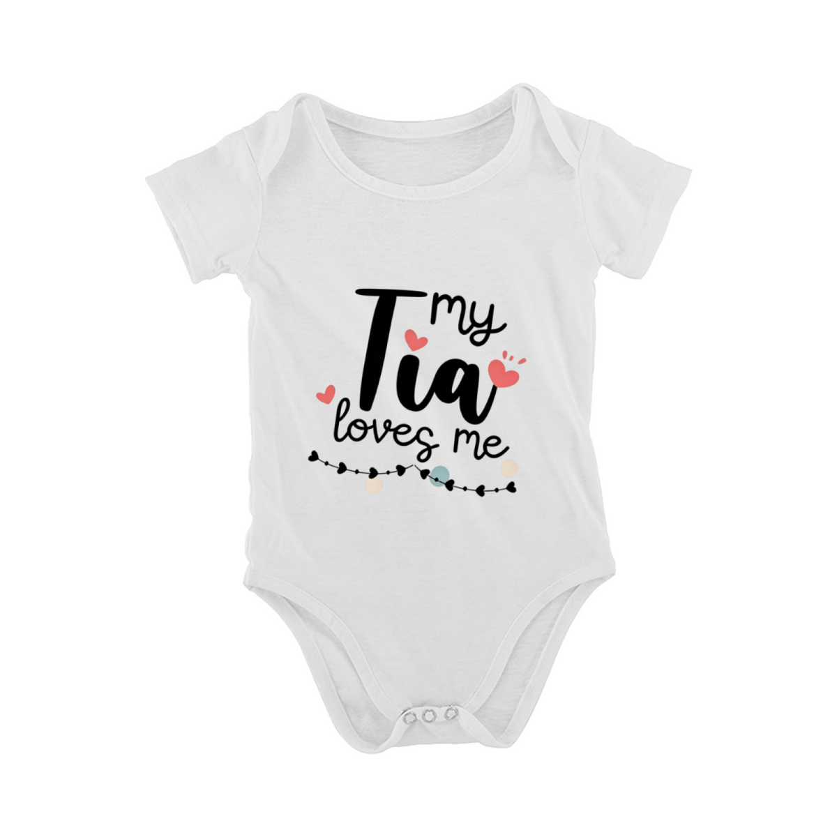 My Tia Loves Me Heart Spanish Aunt Baby Onesie