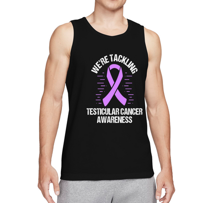 Testicular Cancer Awareness Purple Ribbon Tank