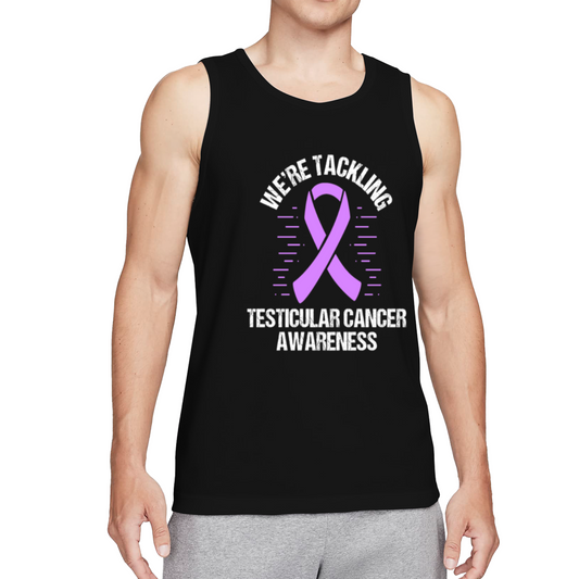 Testicular Cancer Awareness Purple Ribbon Tank
