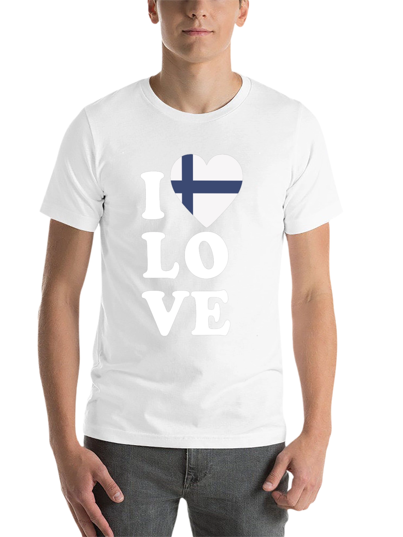 I Love Finland Flag Heart T-Shirt