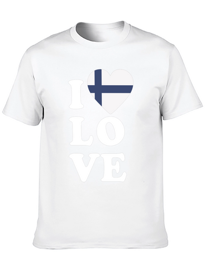 I Love Finland Flag Heart T-Shirt