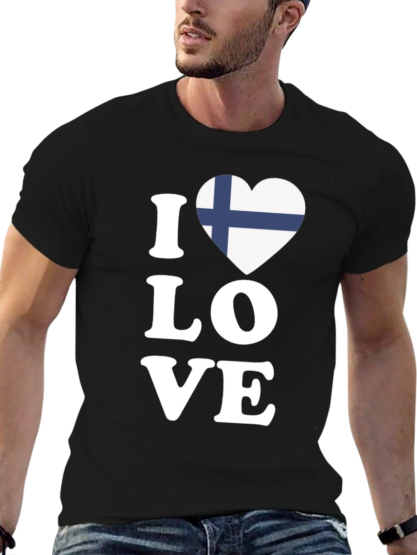 I Love Finland Flag Heart T-Shirt