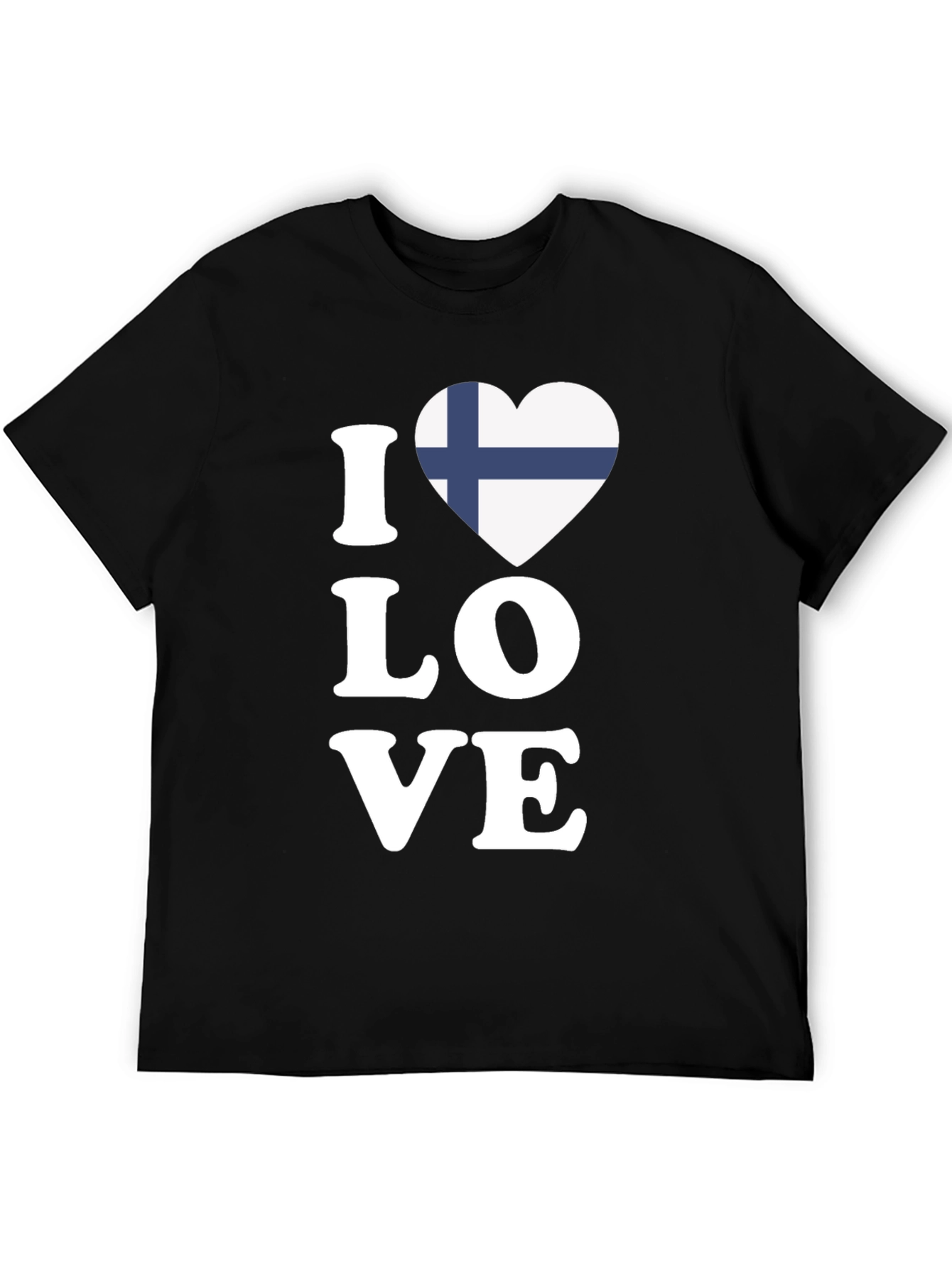 I Love Finland Flag Heart T-Shirt