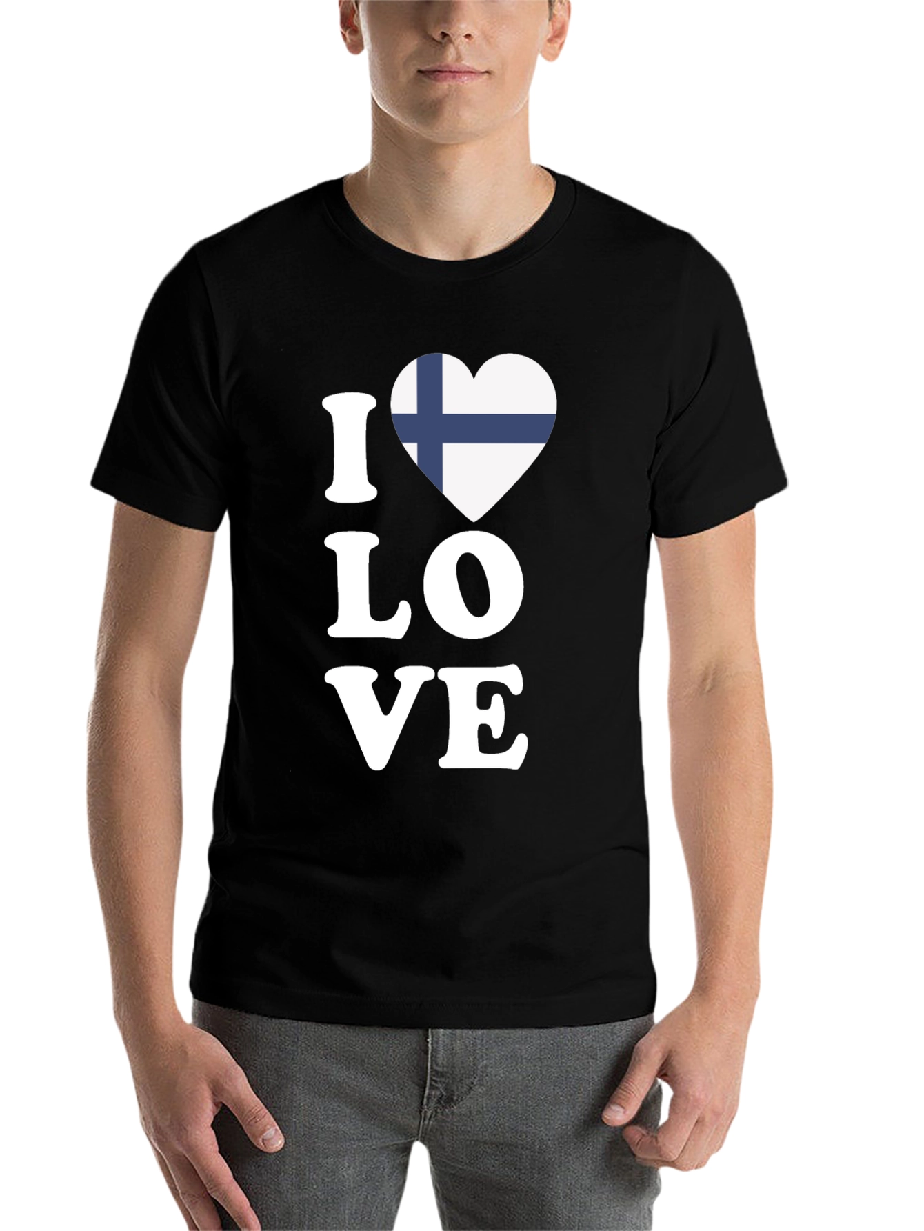 I Love Finland Flag Heart T-Shirt