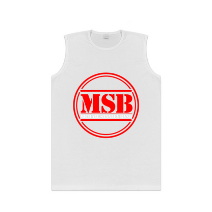 MSB Circular Stamp Logo Mens Cotton Tank Vest