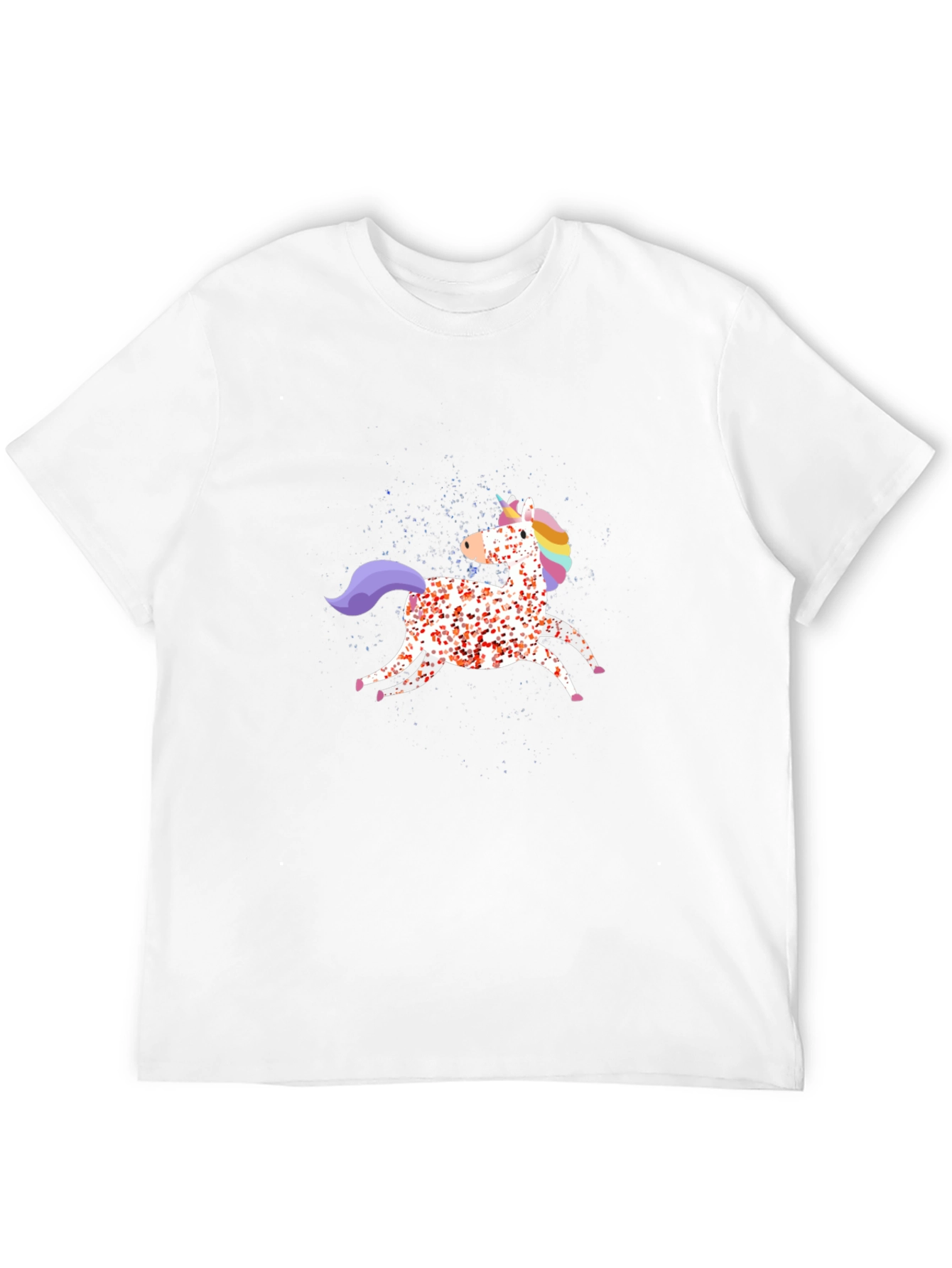 Unicorn Graphic Mens Black T-Shirt