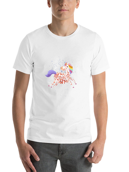 Unicorn Graphic Mens Black T-Shirt