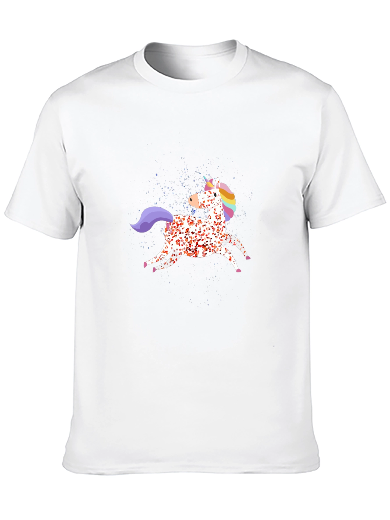 Unicorn Graphic Mens Black T-Shirt