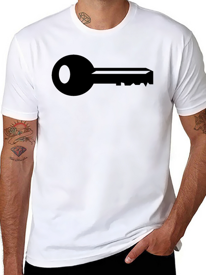 Key Graphic Black T-Shirt - Classic Design