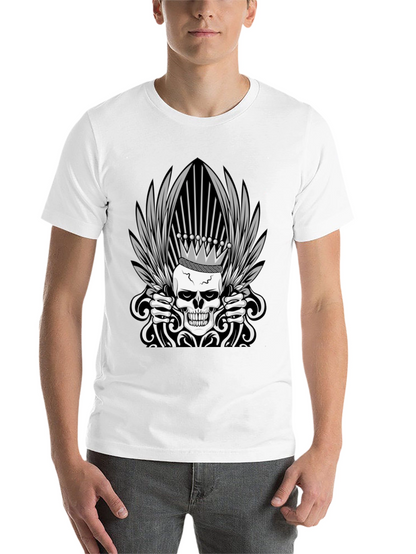 Skull Crown T-Shirt - Edgy Graphic Tee