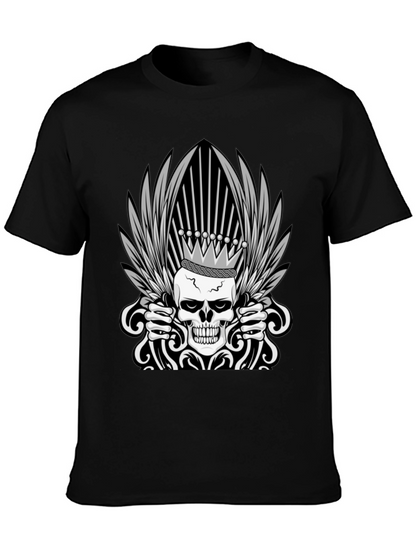 Skull Crown T-Shirt - Edgy Graphic Tee