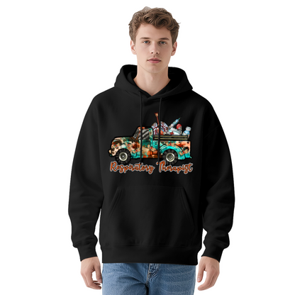 Respiratory Therapist Vintage Truck White Hoodie, Medical Worker Soft Comfort Top